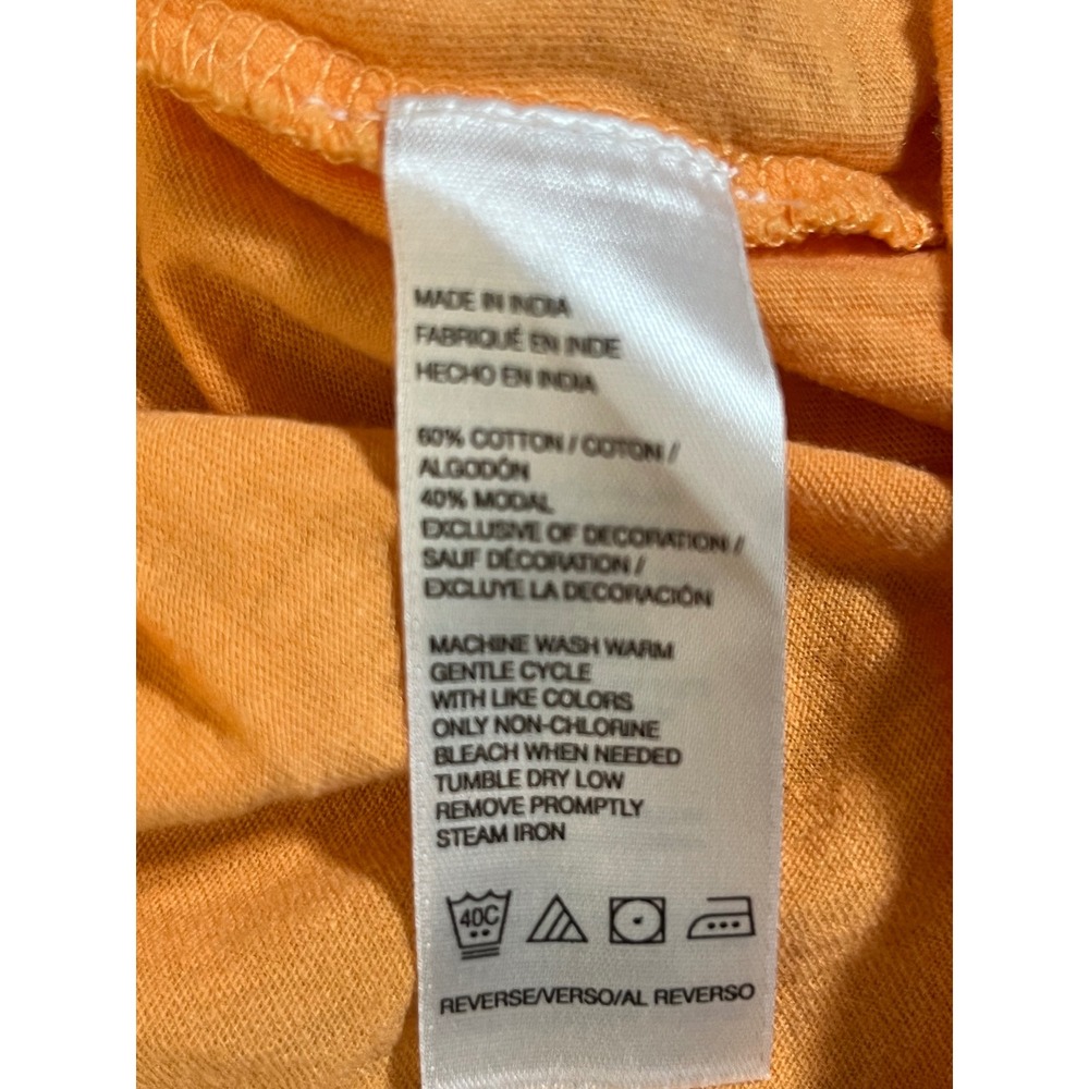 IZOD Womens XXL Orange Short Sleeve Scoop Neck Cotton Modal Blend Basic Tee - Picture 8 of 12